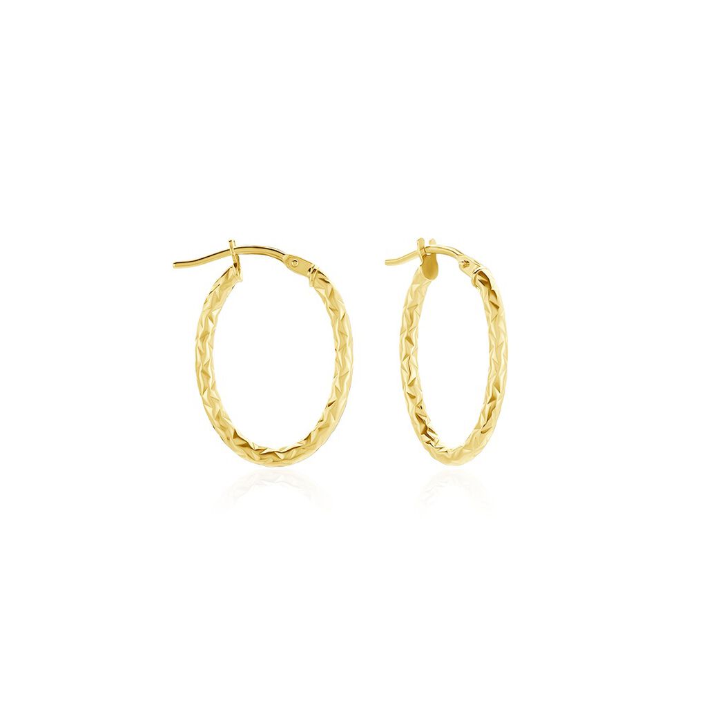 Créoles Carlyle Or Jaune - Boucles d'oreilles créoles Femme | Histoire d’Or