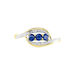 Bague Aurora Or Bicolore Saphir Et Diamant - Bagues avec pierre Femme | Histoire d’Or