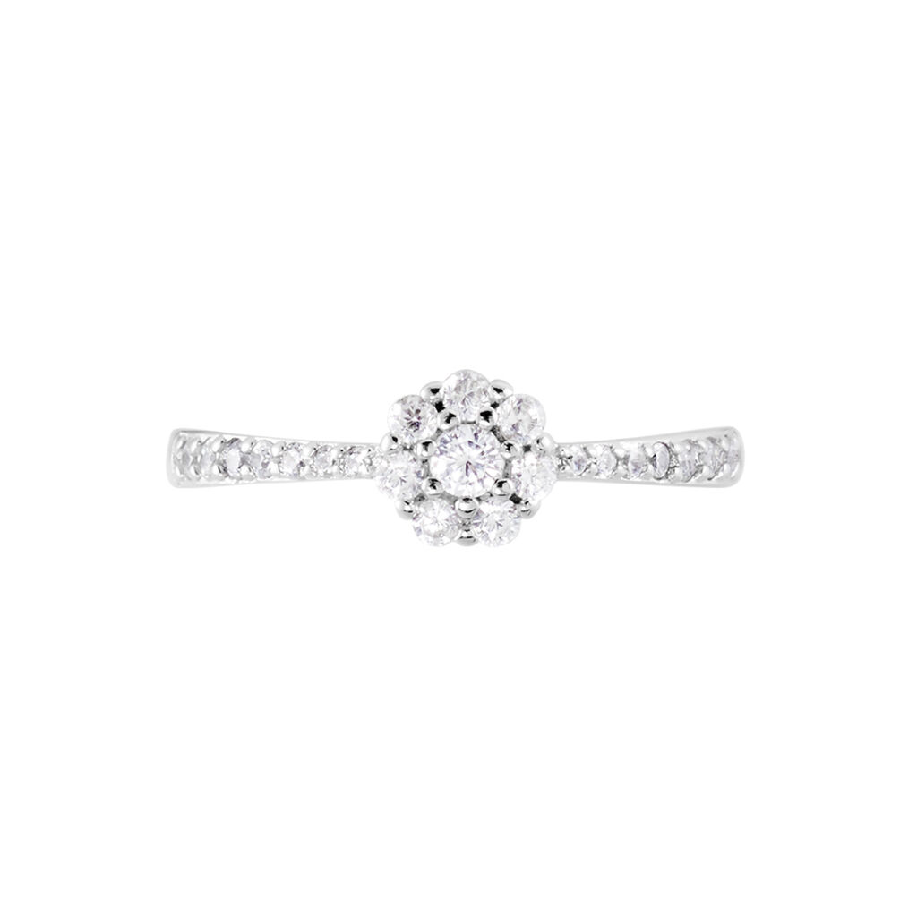 Bague Firmin Argent Blanc Oxyde De Zirconium - Bagues avec pierre Femme | Histoire d’Or