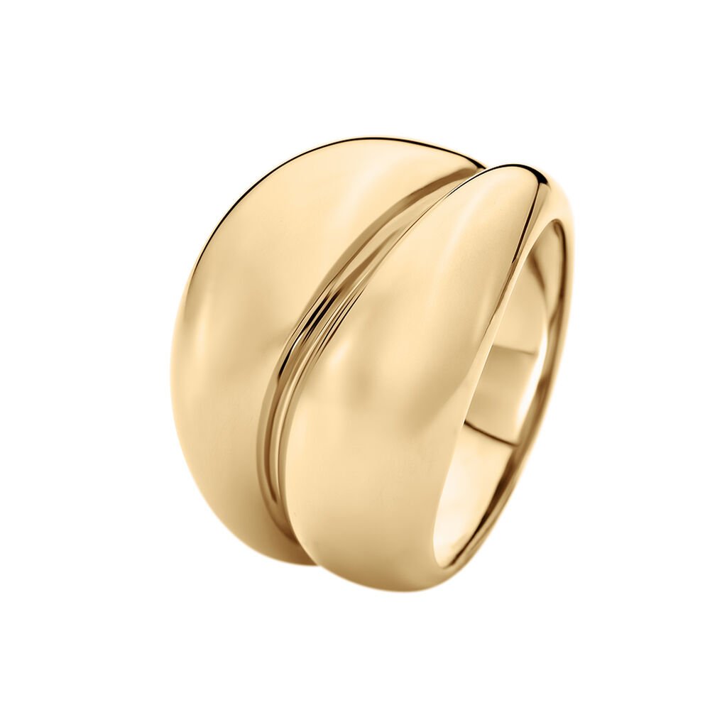 Bague Amae Plaque Or Jaune - Bagues Femme | Histoire d’Or