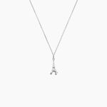 Collier Marceau Argent Blanc - Bijoux sans pierre Famille | Histoire d&rsquo;Or