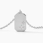 Collier Youna Argent Blanc Oxyde De Zirconium - Colliers fantaisie Femme | Histoire d&rsquo;Or