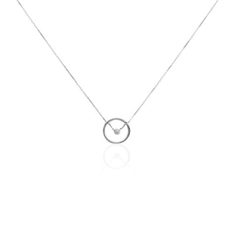 Collier Natalane Or Blanc Diamant - Colliers Femme | Histoire d’Or