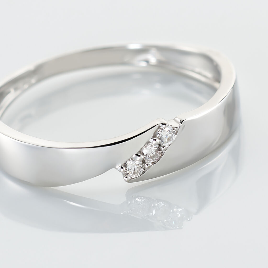 Bague Daphne Or Blanc Diamant - Bagues avec pierre Femme | Histoire d’Or