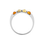 Bague Philo Argent Blanc Ambre - Bagues avec pierre Femme | Histoire d&rsquo;Or