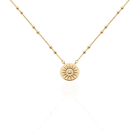 Collier Artea Plaqué Or Jaune Oxyde De Zirconium - Colliers fantaisie Femme | Histoire d’Or