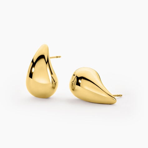 Boucles D'Oreilles Puces Perfect Match Acier Jaune - Boucles d'oreilles fantaisie Femme | Histoire d&rsquo;Or
