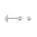 Boucles D'oreilles Puces Or Blanc Fidelia - Clous d'oreilles Famille | Histoire d’Or