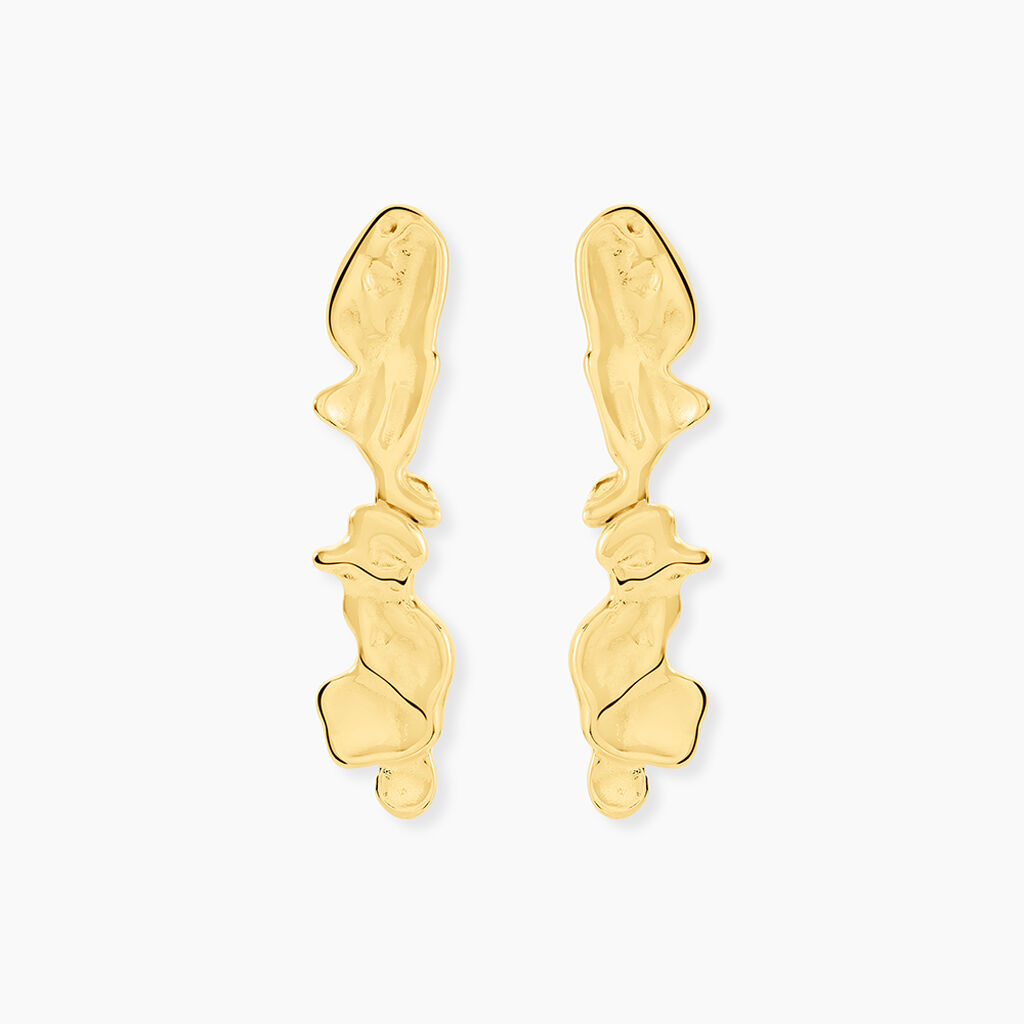 Boucles D'Oreilles Pendantes Goldess Acier Jaune - Boucles d'oreilles fantaisie Femme | Histoire d&rsquo;Or