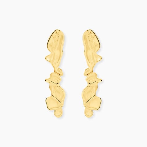 Boucles D'Oreilles Pendantes Goldess Acier Jaune - Boucles d'oreilles fantaisie Femme | Histoire d&rsquo;Or