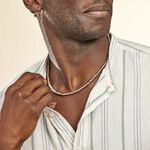 Collier Bryann Acier Gris - Colliers Homme | Histoire d&rsquo;Or