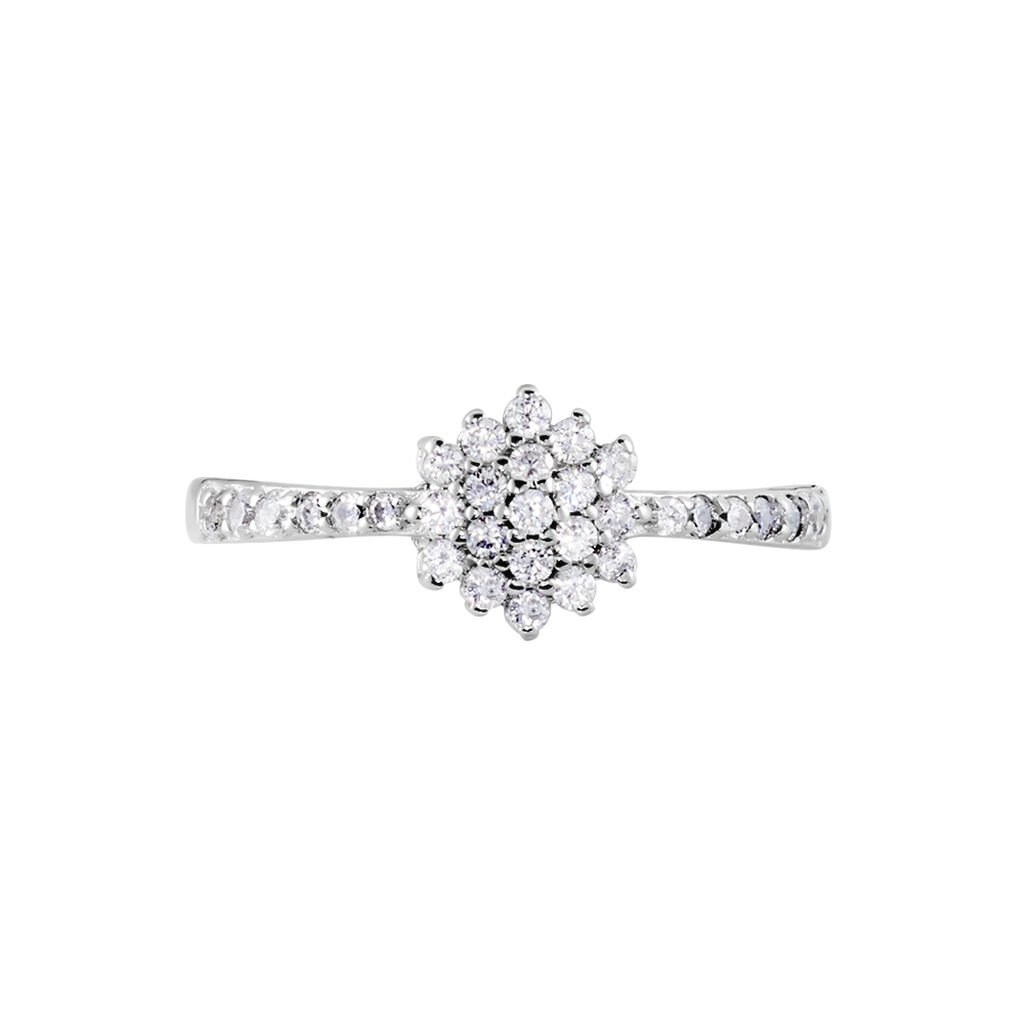 Bague Garoune Argent Blanc Oxyde De Zirconium - Bagues avec pierre Femme | Histoire d’Or