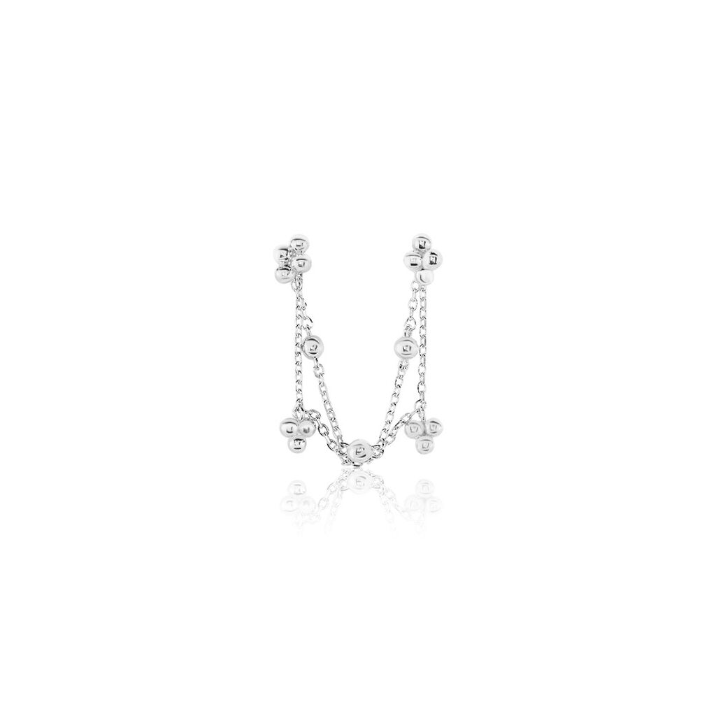 Bijou D'oreille Unitaire Kupla Argent Blanc - Boucles d'oreilles fantaisie Femme | Histoire d’Or