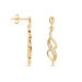 Boucles D'oreilles Pendantes Ishaae Plaqué Or Jaune Oxyde De Zirconium - Boucles d'oreilles fantaisie Femme | Histoire d’Or
