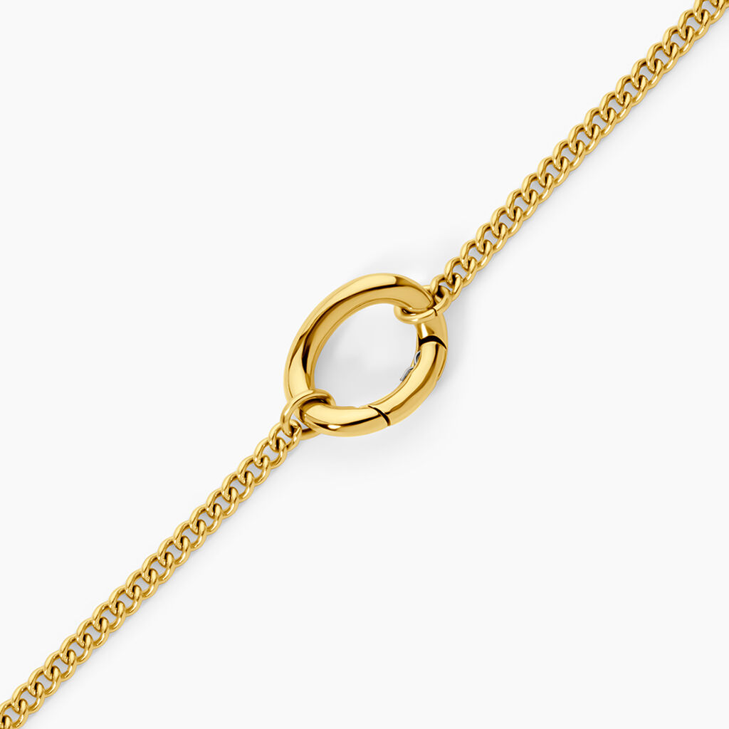 Bracelet Calic&eacute;a Acier Jaune - Bijoux sans pierre Femme | Histoire d&rsquo;Or