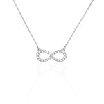 Collier Klothilda Or Blanc Oxyde De Zirconium - Colliers Femme | Histoire d&rsquo;Or