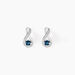 Boucles D'oreilles Puces Augusta Or Blanc Topaze Et Oxyde De Zirconium - Clous d'oreilles Femme | Histoire d’Or