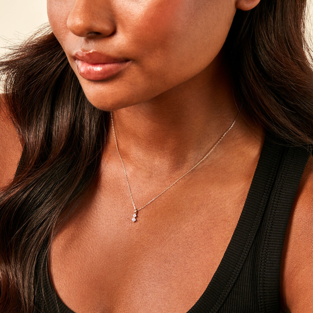 Collier Serenya Or Jaune Diamant Synthétique - Colliers Femme | Histoire d’Or