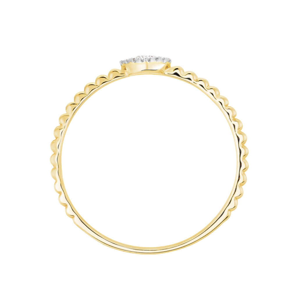 Bague Hanadi Or Jaune Diamant - Bagues avec pierre Femme | Histoire d’Or
