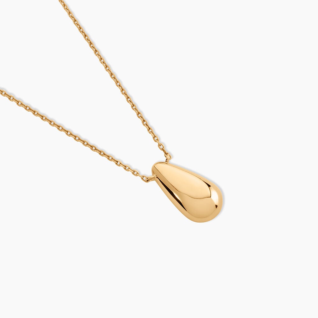 Collier Classic Bold Plaqu&eacute; Or Jaune - Bijoux sans pierre Femme | Histoire d&rsquo;Or