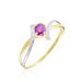 Bague Or Bicolore Rosmunda Rubis - Bagues solitaires Femme | Histoire d’Or