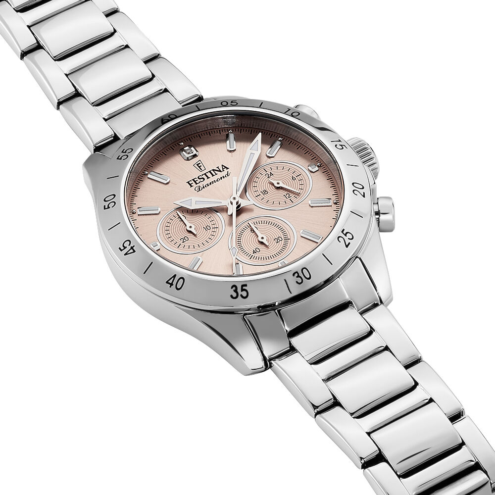 Montres Festina F20397/3 Acier Boucle déployante simple Blanc Ronde -  HIMFBQS3590 • Histoire d'Or