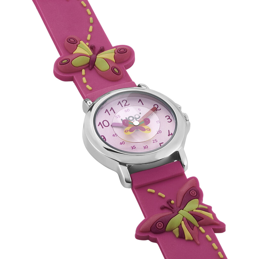 Montre Upp Fuzzy Rose - Id&eacute;es cadeaux Enfant | Histoire d&rsquo;Or