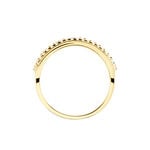 Bague The Crown Or Jaune Oxyde De Zirconium - Bagues avec pierre Femme | Histoire d&rsquo;Or