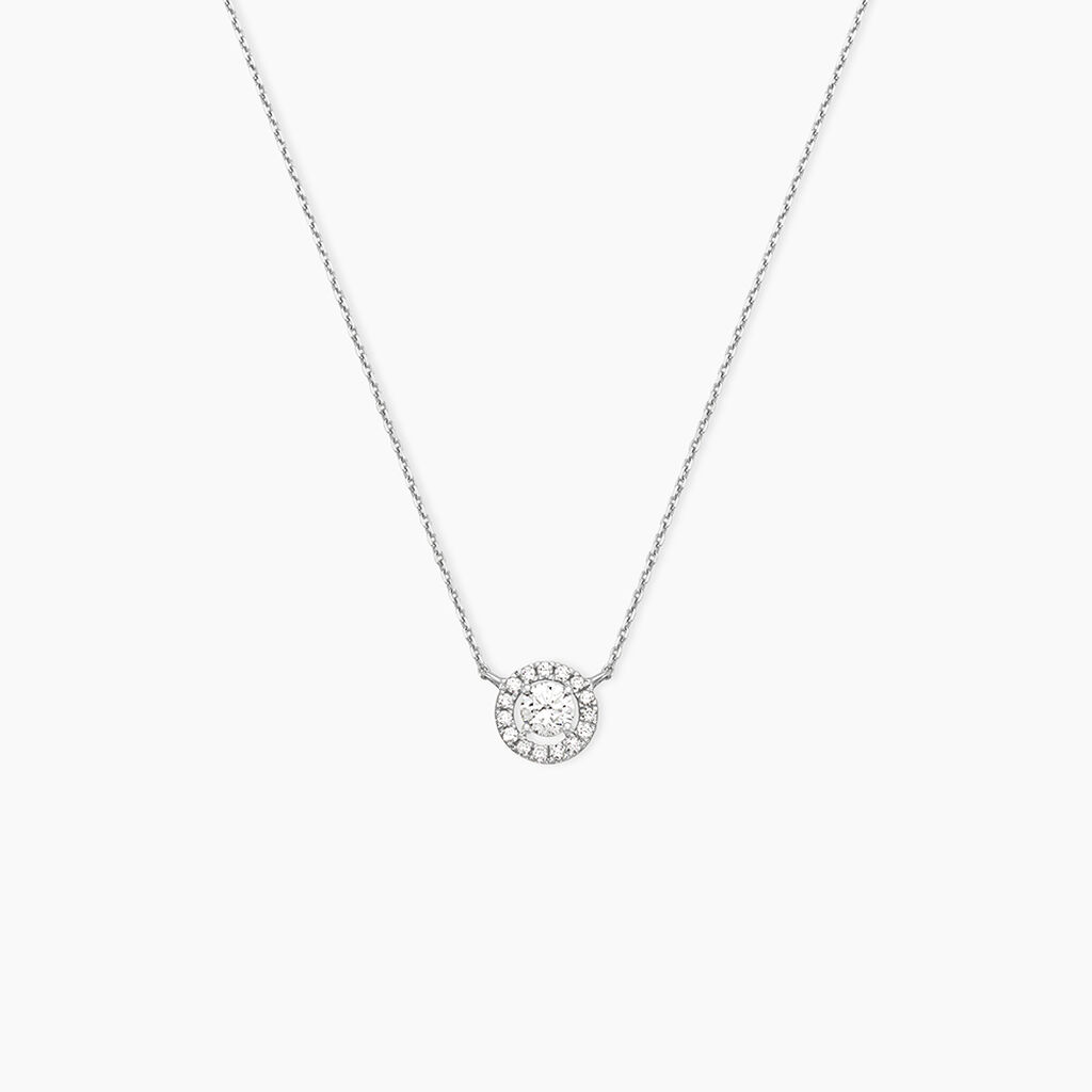 Collier Or Blanc Cadence Diamants - Colliers Femme | Histoire d&rsquo;Or