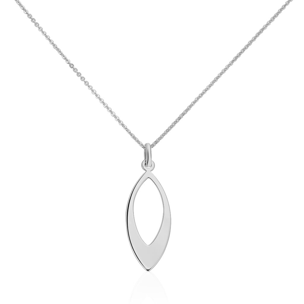 Collier Andrienne Argent Blanc