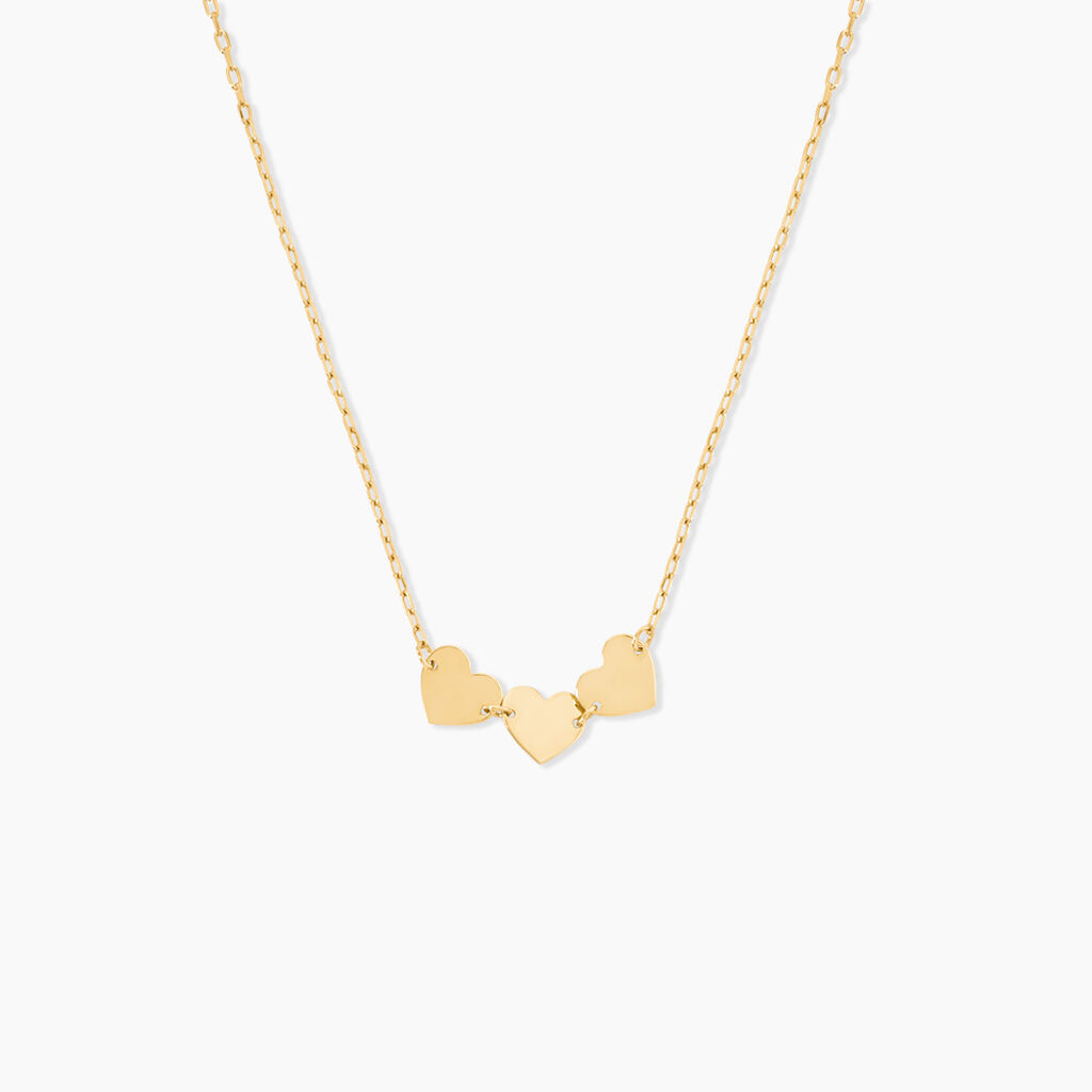 Collier Lova Argent Dor&eacute; A L'Or 750/1000 - Cadeaux de naissance Femme | Histoire d&rsquo;Or