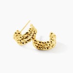 Cr&eacute;oles Hermina Acier Dor&eacute; - Boucles d'oreilles cr&eacute;oles Femme | Histoire d&rsquo;Or