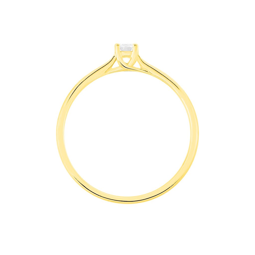 Bague Solitaire Victoria Or Jaune Diamant - Bagues solitaires Femme | Histoire d’Or