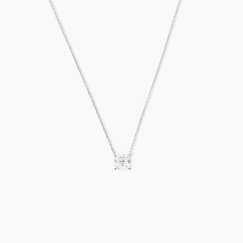 Collier Naziha Or Blanc Oxyde De Zirconium - Colliers Femme | Histoire d&rsquo;Or