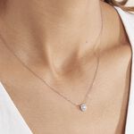 Collier Eurycide Or Blanc Oxyde De Zirconium - Colliers Femme | Histoire d&rsquo;Or