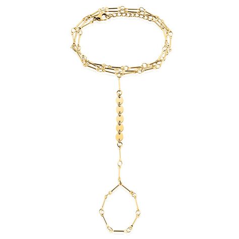 Bijou De Main Lodi Acier Jaune - Bracelets Femme | Histoire d’Or