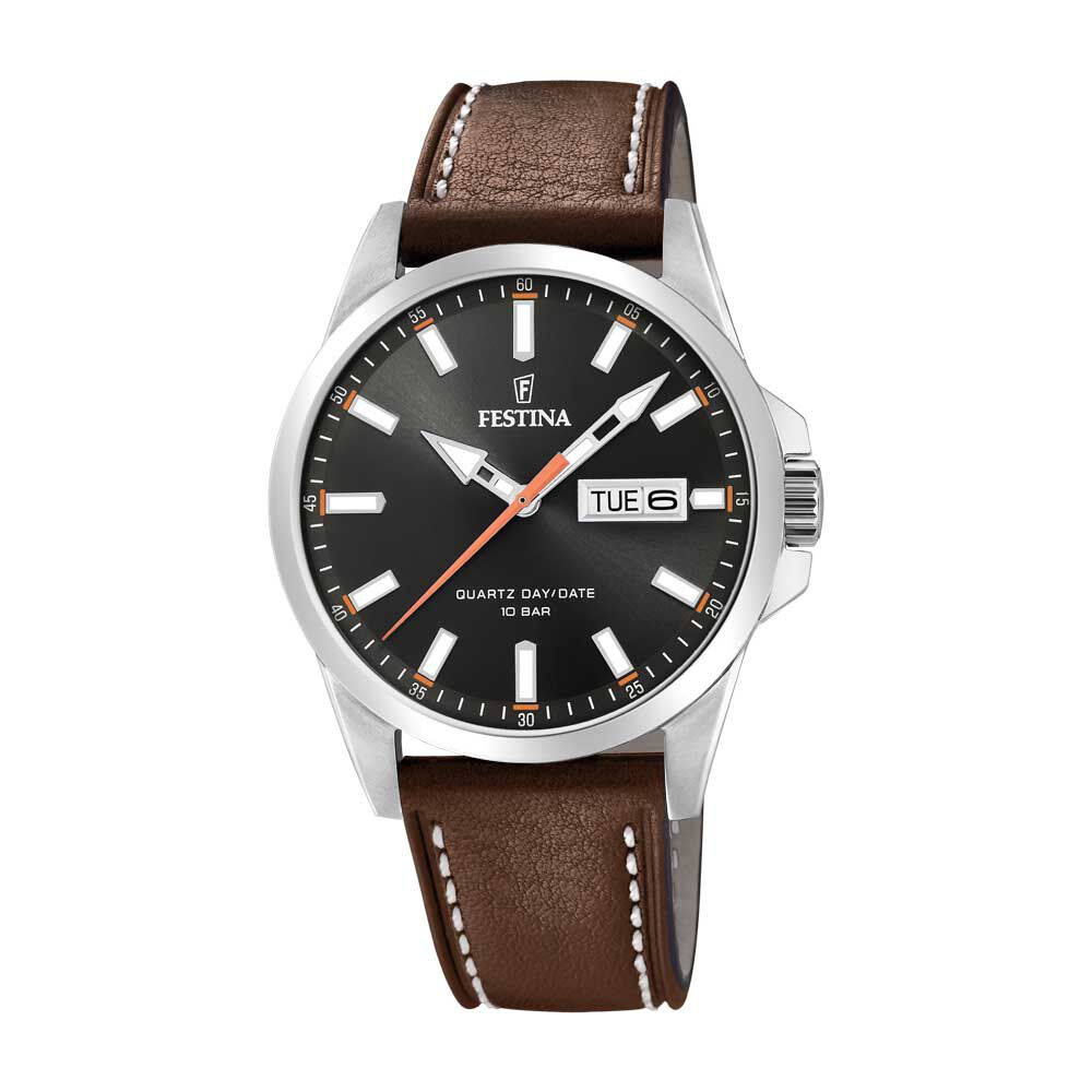 Montres Festina F20358/2 Acier Boucle Ardillon Blanc Ronde - HIMHBQM1800 •  Histoire d'Or