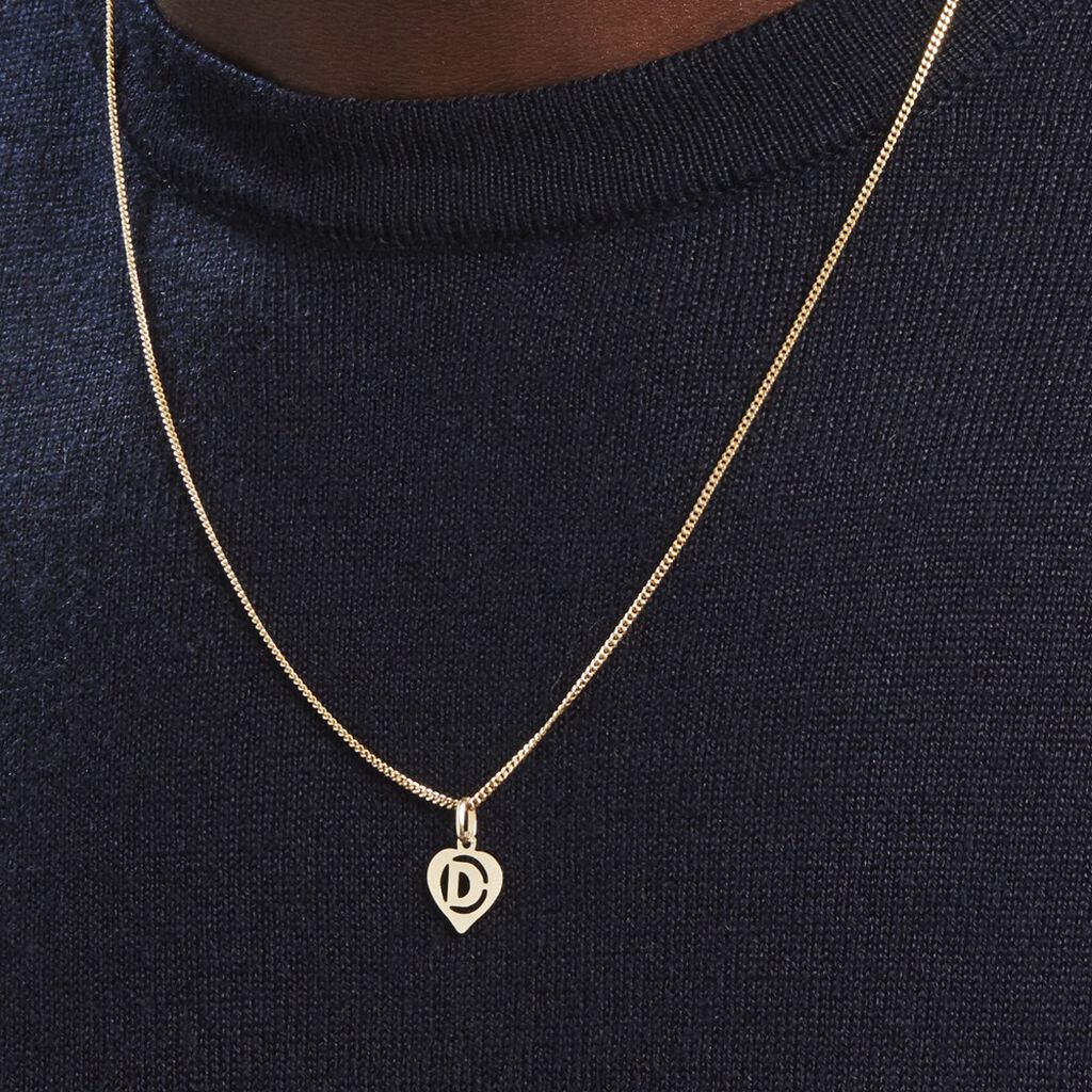 Pendentif Eudocie Coeur Lettre Or Jaune - Pendentifs Famille | Histoire d’Or