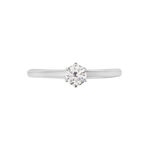 Bague Solitaire Natalia Pl Platine Blanc Diamant - Bagues solitaires Femme | Histoire d&rsquo;Or