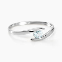 Bague Tiphaine Or Blanc Topaze
