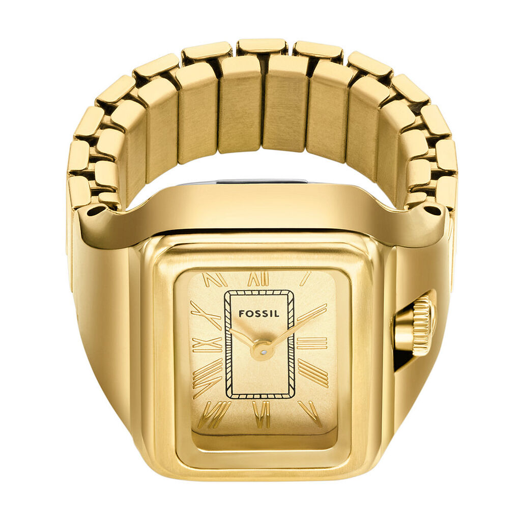 VERRE MONTRE ROND 33.3 mm METALIC BAGUE DORÉ - FR