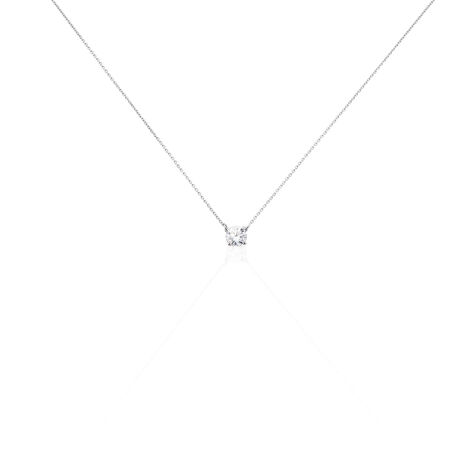 Collier Ponama Or Blanc Oxyde De Zirconium - Colliers Femme | Histoire d’Or