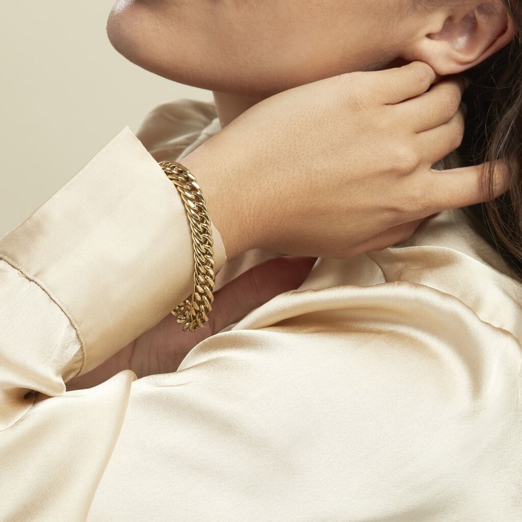 Bracelet Acier Doré Jonie - Bracelets chaîne Femme | Histoire d’Or