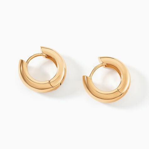 Créoles Ariane Plaqué Or Jaune - Boucles d'oreilles créoles Femme | Histoire d’Or