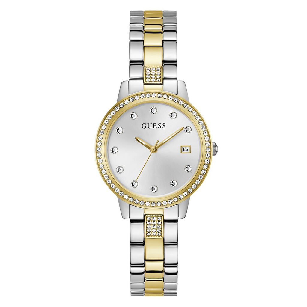 Montre Guess Femme Quartz - Strass - Bracelet - Occasion Fonctionne