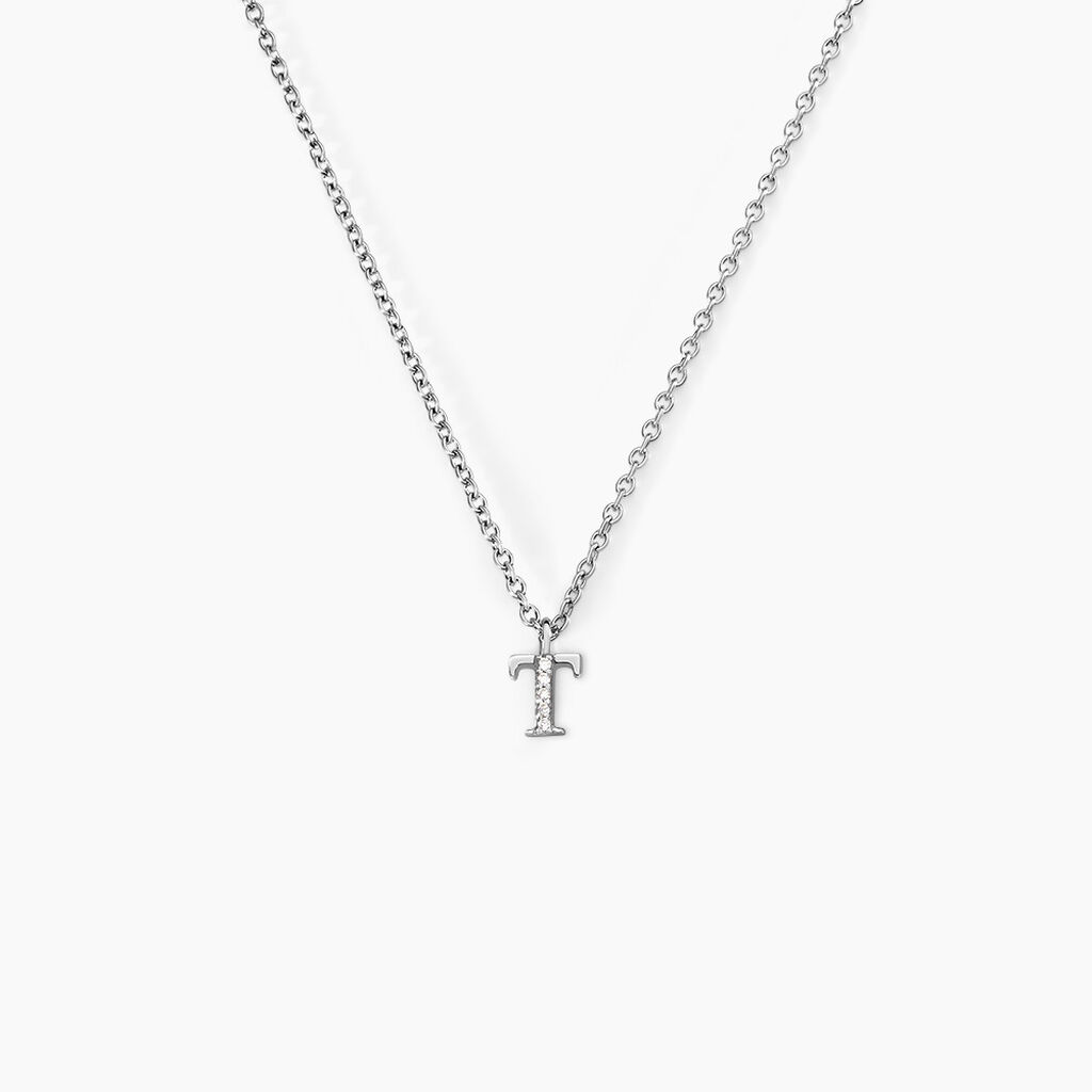 Collier Neruda Argent Blanc Oxyde De Zirconium - Colliers fantaisie Femme | Histoire d&rsquo;Or