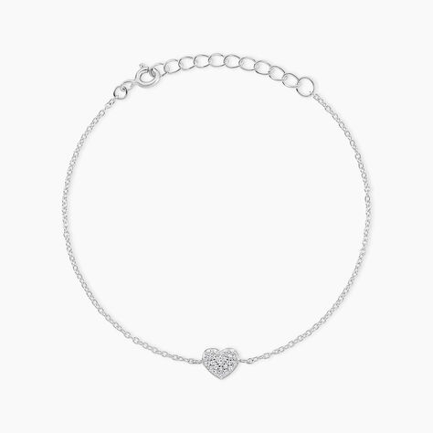 Bracelet Argent Blanc Deep In Love Oxyde De Zirconium - Bracelets Femme | Histoire d&rsquo;Or