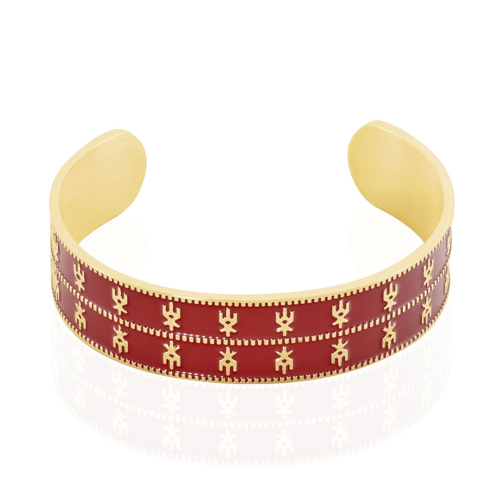 Bracelet Jonc Imagine Solene Acier Jaune - Bracelets joncs Femme | Histoire d&rsquo;Or