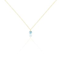 Collier Or Jaune Emilee Oxyde De Zirconium