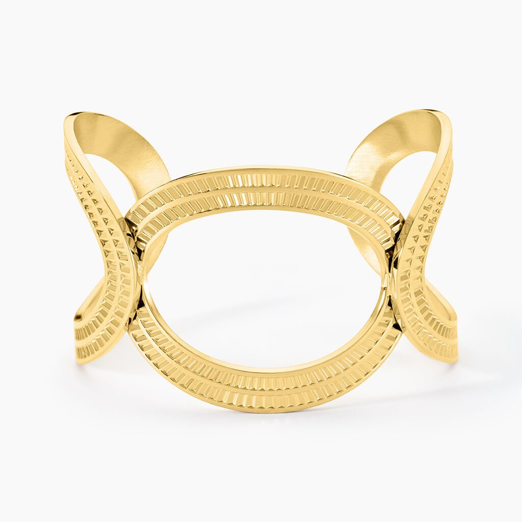 Bracelet Jonc Agostino Acier Jaune - Bracelets Femme | Histoire d’Or